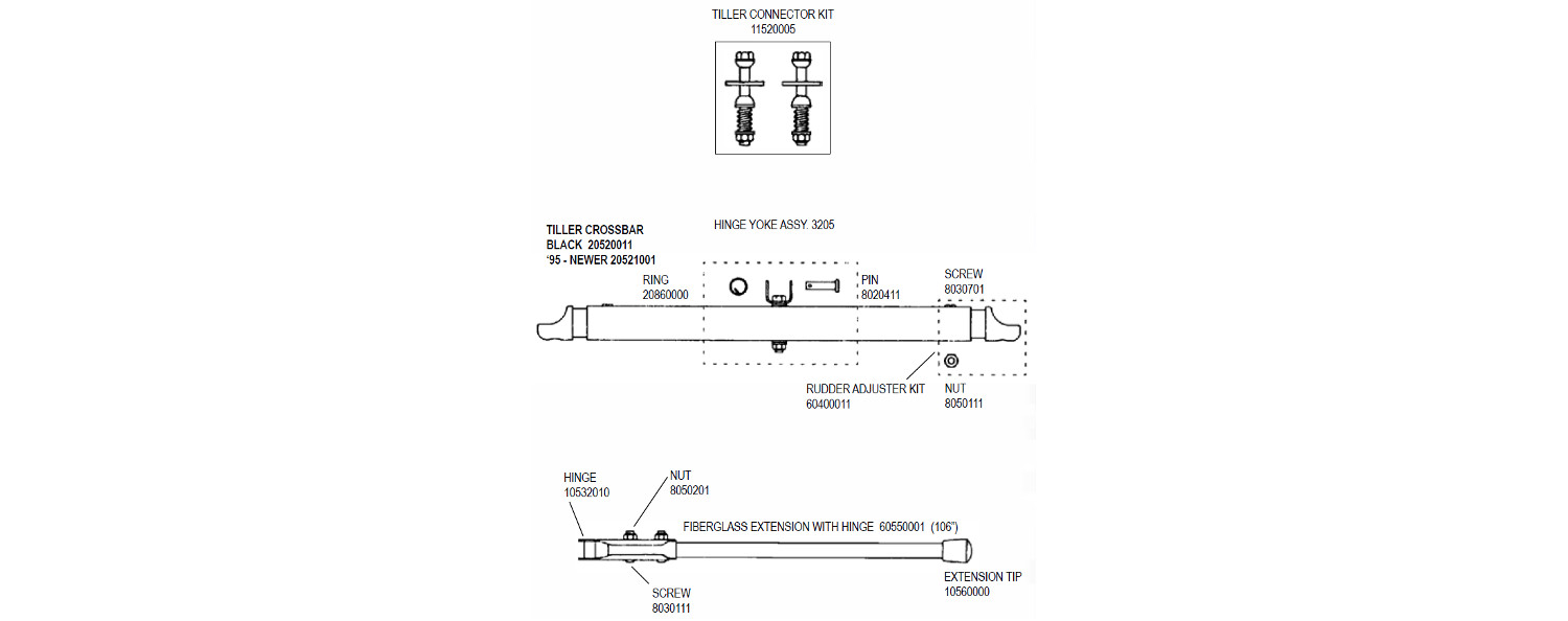 Hobie 17 Tiller